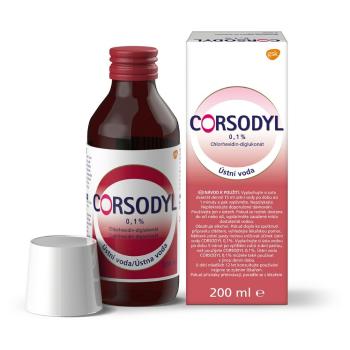 CORSODYL ústna voda 0.1% 200 ml