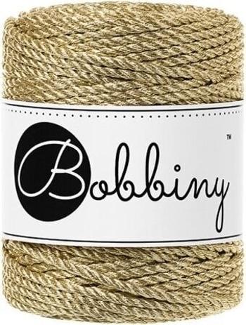 Bobbiny 3PLY Macrame Rope 3 mm 50 m Metallic Gold Špagát