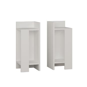 Nočný stolík Elos White, 2 ks