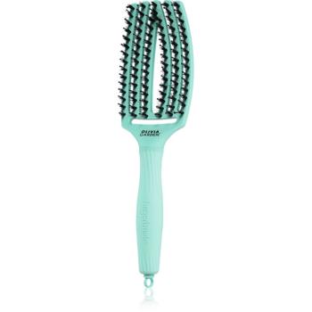 Olivia Garden Fingerbrush Boar & Nylon kefa na vlasy so štetinami z nylonu a diviaka Arctic Teal 1 ks