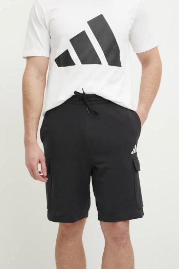 Šortky adidas Feelcozy pánske, čierna farba, JE6291