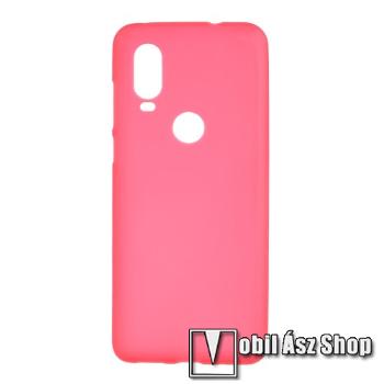 Szilikon védő tok / hátlap - FLEXI - PIROS - MOTOROLA P50 / MOTOROLA P40 / MOTOROLA One Vision