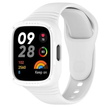 GLACIER Ochranné puzdro s remienkom pre Xiaomi Redmi Watch 3 biele