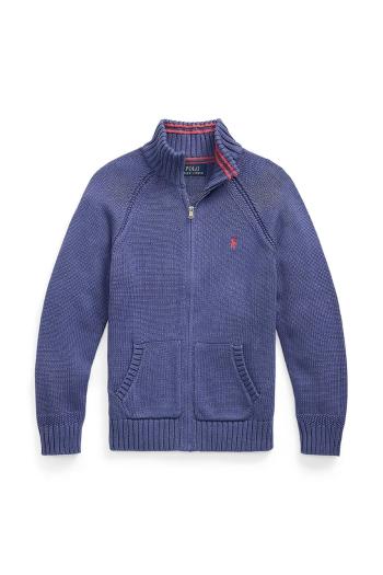 Bavlnený kardigán Polo Ralph Lauren tmavomodrá farba, 323970428001