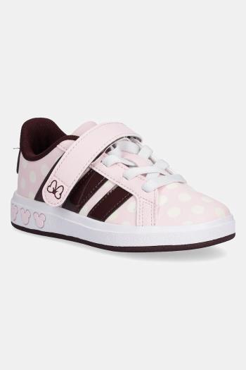 Detské tenisky adidas GRAND COURT MINNIE ružová farba, JR8133