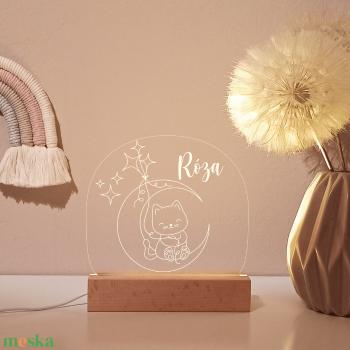 Akril éjjeli- cica a holdon