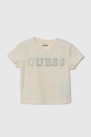 Detské tričko Guess béžová farba, J4YI48 KBXI2