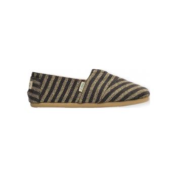 Paez  Gum Classic W - Surfy Lurex Black  Espadrilky Čierna