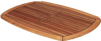 Talamex Teak Tabletop Half Ellips Lodný stôl, Skladacia stolička