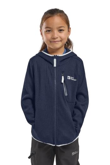 Detská bunda Jack Wolfskin ACTAMICRID MIDLAYER tmavomodrá farba