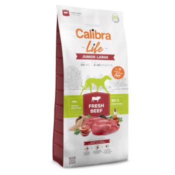 CALIBRA Life Fresh Beef Junior Large granuly pre psov 1 ks, Hmotnosť balenia: 12 kg