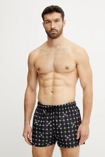 Plavkové šortky Calvin Klein čierna farba, KM0KM01172