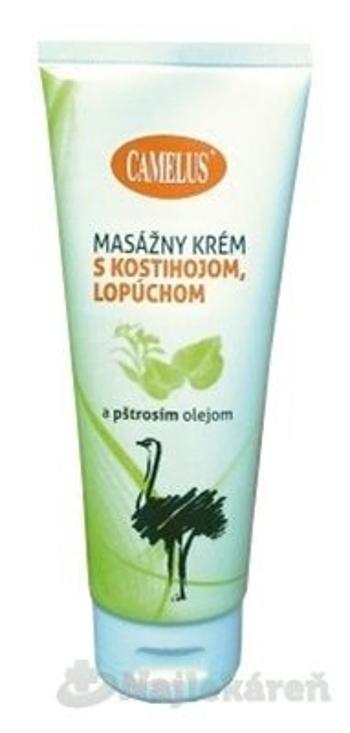 Camelus Masážny krém s kostihojom, lopúchom a pštrosím olejom na svaly a kĺby 100 ml