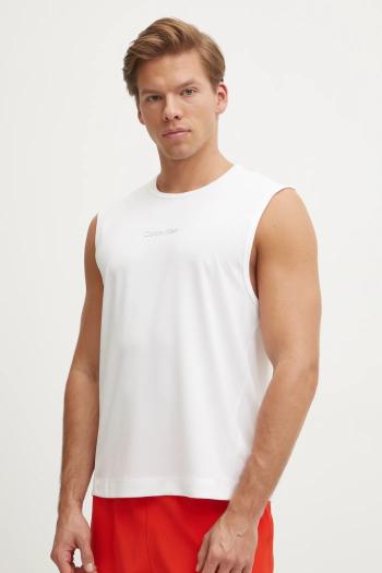 Tréningové tričko Calvin Klein Performance biela farba, LVGMS5K165