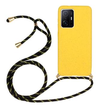 ROPE Kryt so šnúrkou Xiaomi 11T / 11T Pro žltý