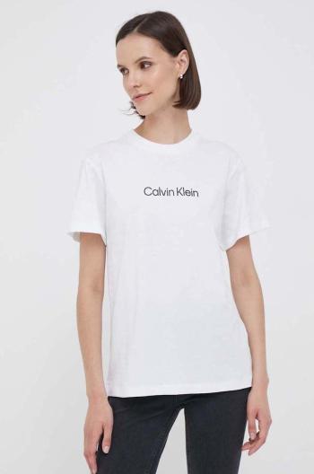 Bavlnené tričko Calvin Klein biela farba,K20K205448