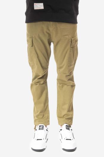 Nohavice Alpha Industries Squad Pants 188202.11-green, pánske, zelená farba, strih cargo