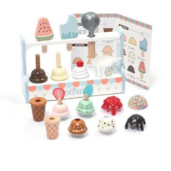 UMU Toys Ice cream set aktivity hračka z dreva 3y+ 1 ks
