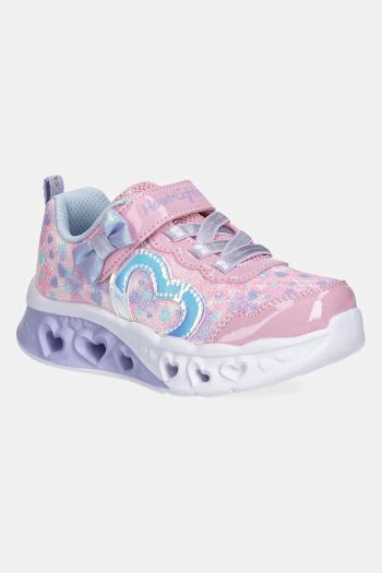 Detské tenisky Skechers FLUTTER HEART LIGHTS ružová farba, 302691N