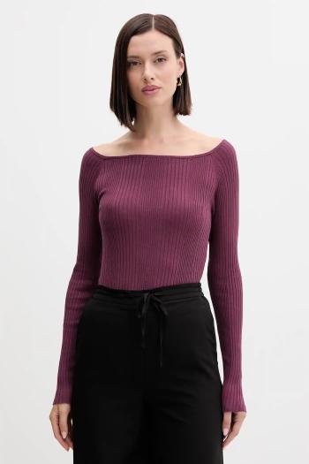Sveter United Colors of Benetton fialová farba, ľahký, 16UYD10E7