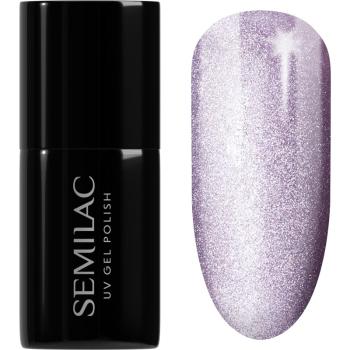 Semilac UV Hybrid Gloss GALA gélový lak na nechty s použitím UV/LED lampy odtieň 664 Lilac Gloss 7 ml