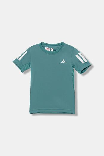 Detské tričko adidas Performance tyrkysová farba, vzorované, JX8206