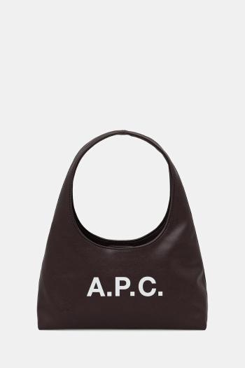 Kabelka A.P.C. baby ninon shoulder hnedá farba, PUAAT.F67027