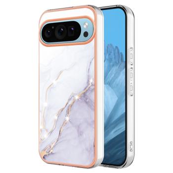 IMD MARBLE Ochranný kryt pre Google Pixel 9 / Pixel 9 Pro WHITE