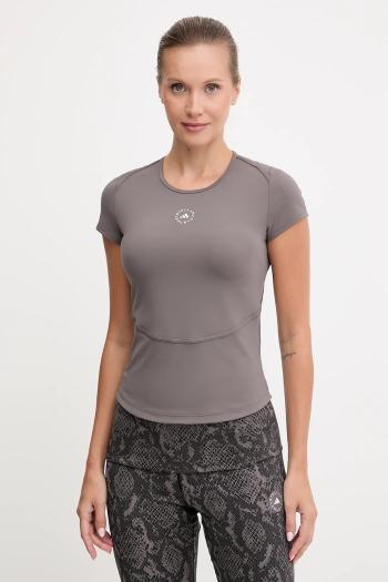 Tréningové tričko adidas by Stella McCartney TruePurpose hnedá farba, JM1392