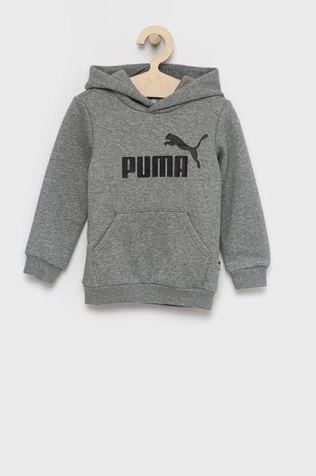 Detská mikina Puma 586965 šedá farba, s potlačou