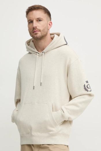 Mikina Guess pánska, béžová farba, s kapucňou, s nášivkou, M4BQ05.KBJ31
