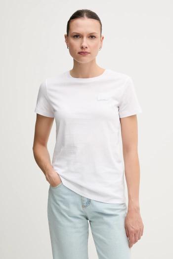 Bavlnené tričko Armani Exchange dámske, biela farba, XW000831 AF10356