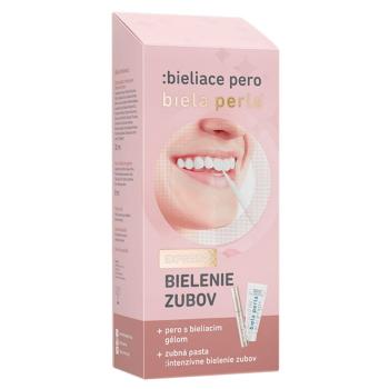 BIELA PERLA Domáce bielenie zubov bieliace pero 8 ml + zubná pasta 30 ml