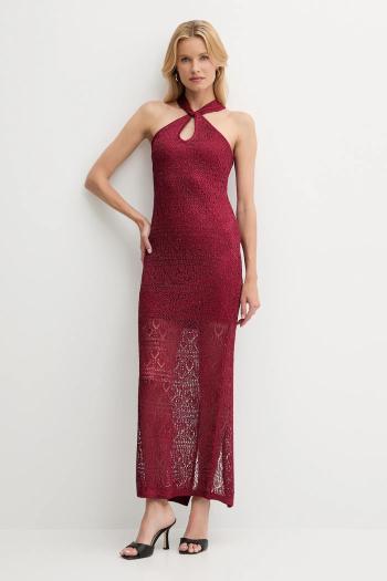 Šaty Guess CYNTHIA červená farba, maxi, priliehavé, W5YK48 Z37G0