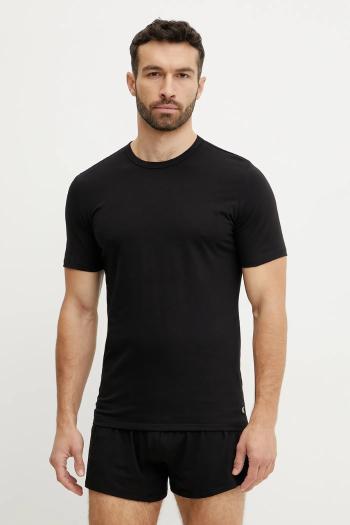 Tričko Calvin Klein Underwear 3-pak pánske, čierna farba, jednofarebné, LV00NB4185