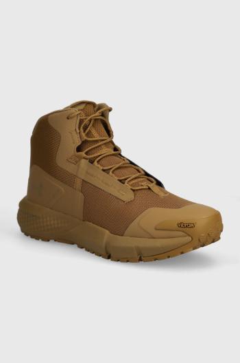 Topánky Under Armour Charged Valsetz Mid pánske, hnedá farba