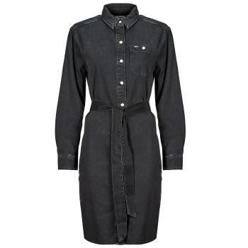 Lee  ALL PURPOSE SHIRT DRESS  Dlhé šaty Čierna