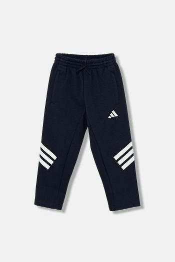 Detské tepláky adidas tmavomodrá farba, s potlačou, JW7520