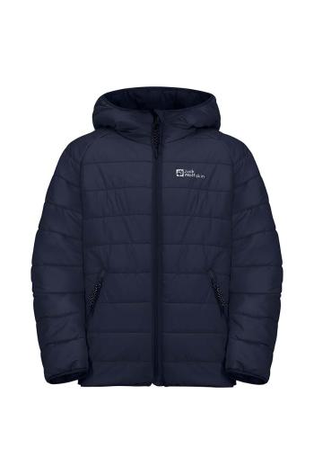 Detská bunda Jack Wolfskin tmavomodrá farba, 1604145