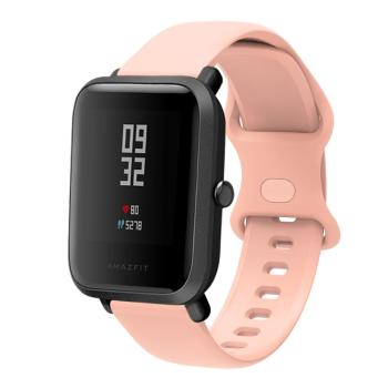 BUTTERFLY Silikónový remienok Xiaomi Amazfit GTS 2 / GTS 2e / GTS 2 Mini 20mm ružový