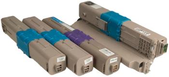 MultiPack OKI C301-BK, C301-C, C301-M, C301-Y - kompatibilný toner, čierny + farebný, 2200/3x1500