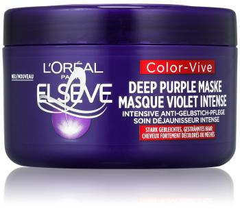 L'Oréal Paris Hĺbková maska neutralizujúca žlté tóny vo vlasoch Elseve Color-Vive (Deep Purple Mask) 250 ml