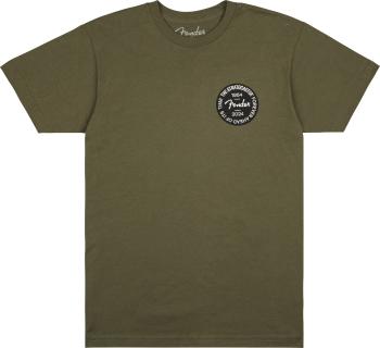 Fender Strat 70th Badge Tee, Olive, L