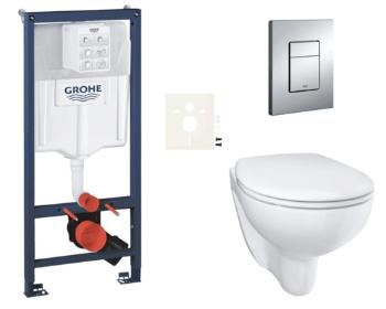 Závesný wc set do ľahkých stien / predstenová montáž GROHE Bau Ceramic SIKOGRSBAUE