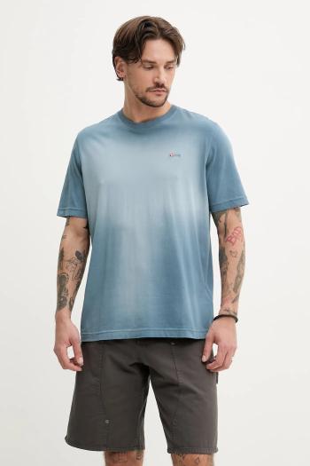 Bavlnené tričko Diesel T-ADJUST-R15 T-SHIRT pánske, šedá farba, vzorované, A16621.0PKAL