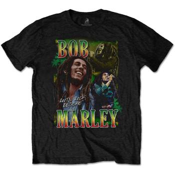 Bob Marley tričko Roots, Rock, Reggae Homage Čierna XXL