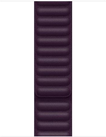 Szíj Apple Watch 41 mm, bőr, M/L - sötét cseresznye piros