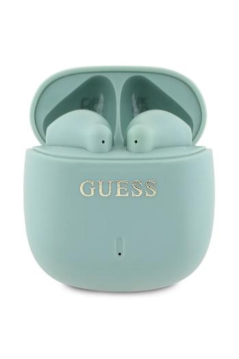 Bezdrôtové slúchadlá Guess Printed Classic Logo zelená farba