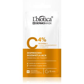 L’biotica DermoMask C 4% rozjasňujúca pleťová maska 8 ml