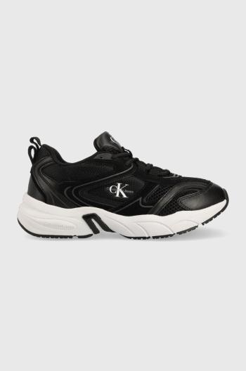 Tenisky Calvin Klein Jeans RETRO TENNIS SU-MESH WN čierna farba, YW0YW00891